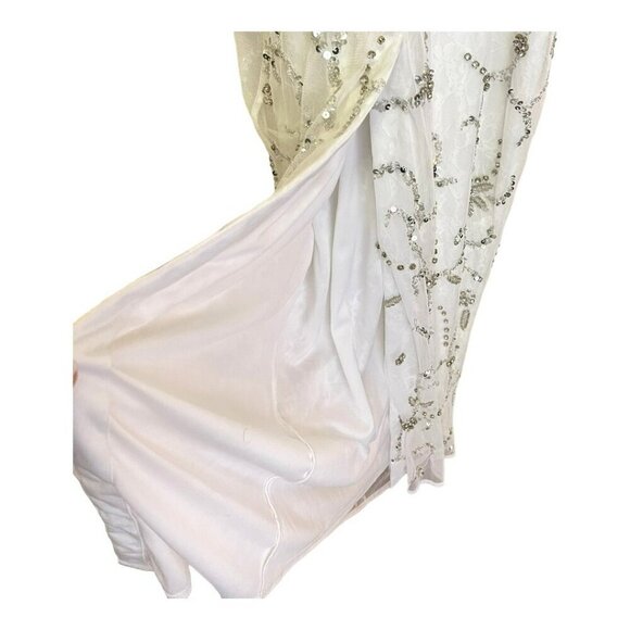 Mac Duggal Beaded Sequins Cut Out Column Formal Evening Maxi Dress Gown … - Picture 7 of 10